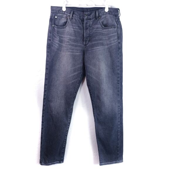 American Eagle Outfitters AEO Hi-Rise Girlfriend Button Fly Jeans Size 8 - Picture 1 of 5